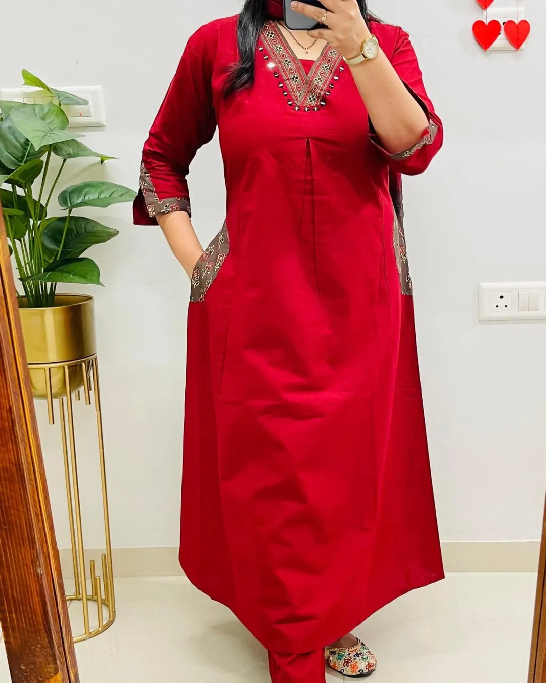 Designer Kutch Style Applique Work Cotton Suit